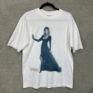 Vintage Barbra Streisand 1994 The Concert Tour T-Shirt White Large Single Stitch